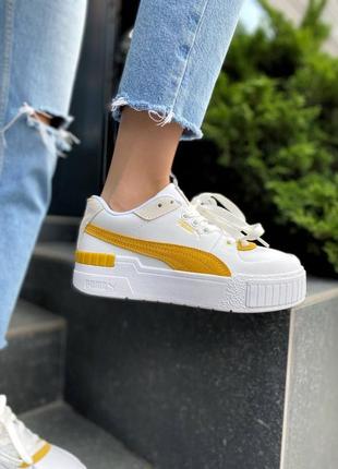 Кроссовки puma cali yellow1 фото