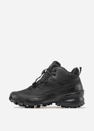 Чоловічі термо кросівки salomon cross hike gtx mono black.