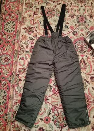 Новые зимние штаны на толстом флисе на 146-152 рост1 фото