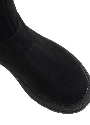 Ботинки зимние женские черные замшевые на платформе 1647ц7 фото