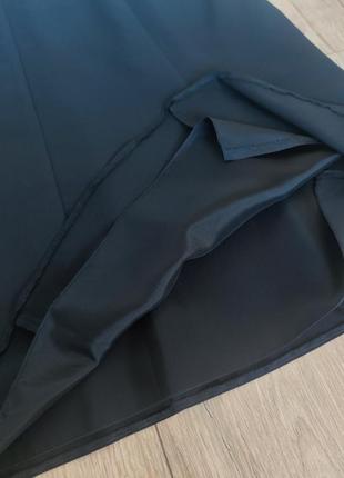 Струящаяся черная миди юбка, размер 50/l8 фото