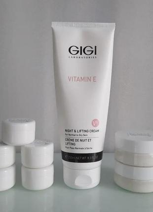 Нічний ліфтинг крем vitamin e, gigi laboratories