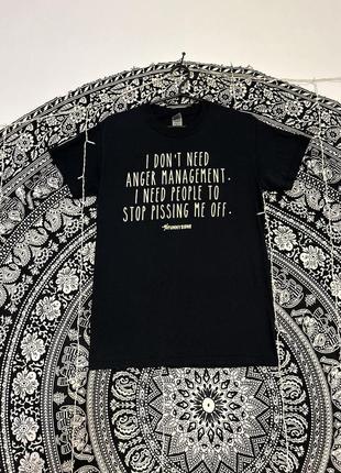 Gildan heavy cotton футболка с надписью из натурального хлопка i don’t need anger managenent. i need people to stop pissing me off