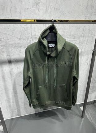 Брендовая люксовая худи в стиле stone island😍мужская топовая кофта стон айленд трендовая стильная