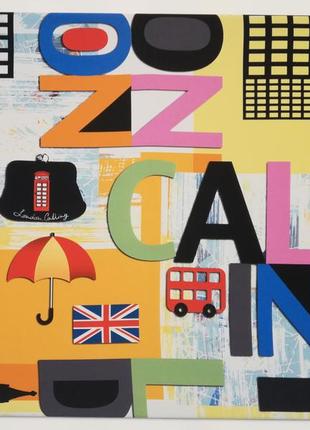 Панно з тканини  "london calling"