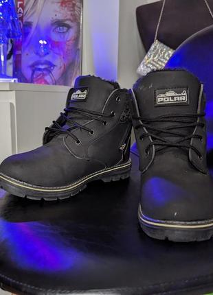 ❤️🥾зимові чоботи з хутром🔥замшеві черевики шкіряні чоботи демісезонні зимние ботинки с мехом8 фото