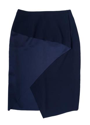 Шикарная дизайнерская юбка-карандаш с асимметричной складкой ted baker, l4 фото