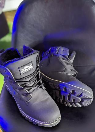 ❤️🥾зимові чоботи на хутрі🔥замшеві черевики шкіряні чоботи демісезонні зимние ботинки с мехом9 фото