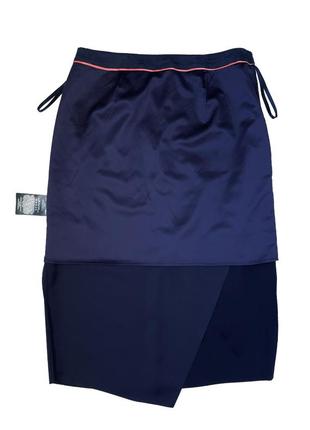 Шикарная дизайнерская юбка-карандаш с асимметричной складкой ted baker, l7 фото
