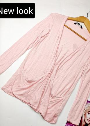 Кардиган жіночий рожевого кольору прямого крою з кишенями від бренду new look 10