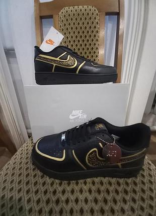 Кроссовки мужские кожанные nike air force 1 cr7