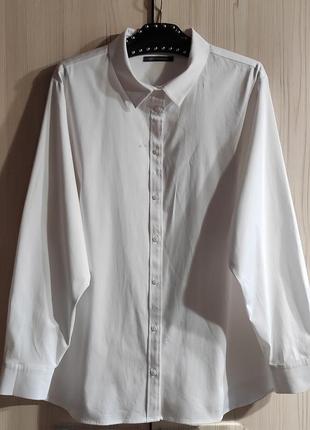 Новая  белая рубашка батал 8xl от marks&spencer