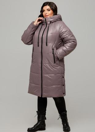 Зимове пальто прямого силуету10 фото
