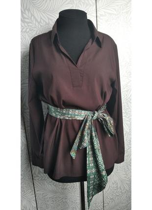 Сорочка жіноча з шарфом паском