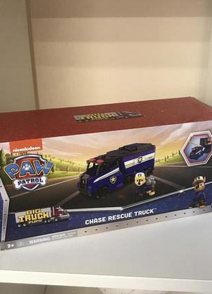 Щенячий патруль большой спасательный автомобиль чейза paw patrol big truck pups chase transforming toy