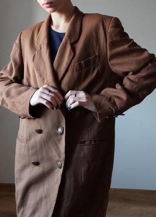 Винтажный двубортный шерстяной пиджак vittoria verani