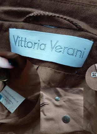 Винтажный двубортный шерстяной пиджак vittoria verani6 фото