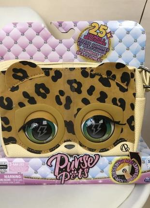 Интерактивная сумочка леопард леолюкс purse pets leoluxe leopard