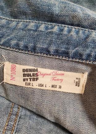 Шикарный брендовый стильный джинсовый жакет6 фото