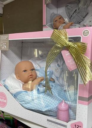 Пупс новонароджений реалістичний малюк реборн з аксесуарами, пупс-дівчинка, хлопчик