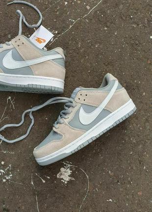 Nike sb dunk pro •light grey•6 фото