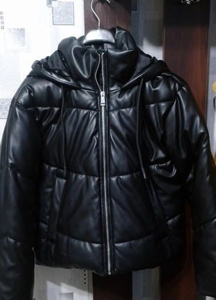 Зимняя куртка colin's черная1 фото