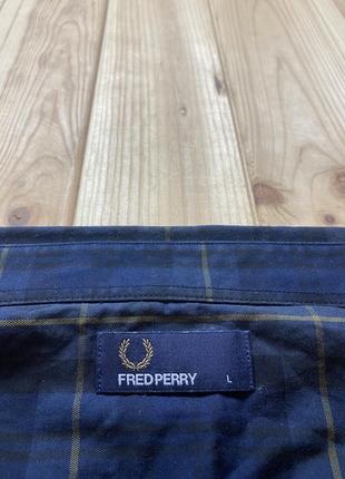 Сорочка fred perry у клітинку з нових колекцій3 фото