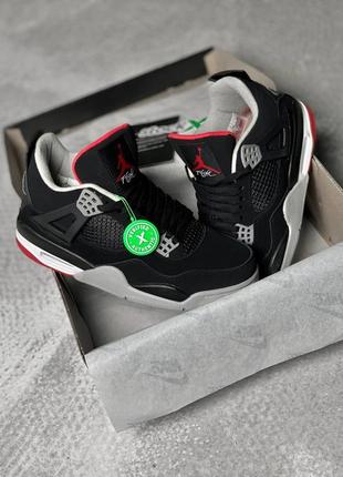 Мужские кроссовки найк джордан, air jordan 4 retro bred