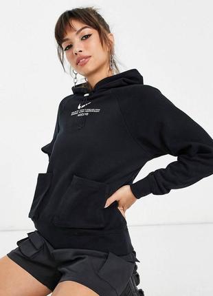 Худи женское nike swoosh fleece hoodie in dn4836-010 оригинал1 фото