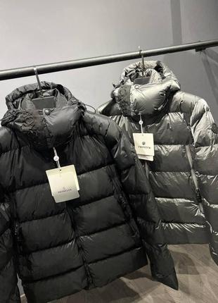 Куртка moncler,  серого и черного цвета1 фото