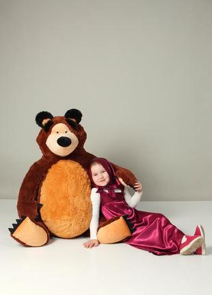 Мягкая плюшевая игрушка - "медведь" высота - 85 см и 150 см материал - плюш3 фото