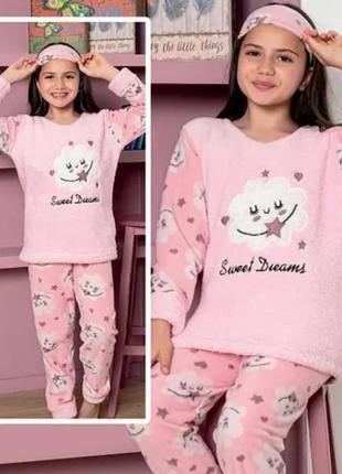 Продаж детской теплой пижамы. производитель: туречковина. размер: от 4 до 13 лет. наличие и замеры уточняйте