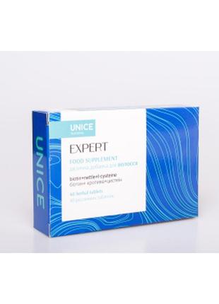 Дієтична добавка для волосся "експерт" unice nutritions, 40 таблеток