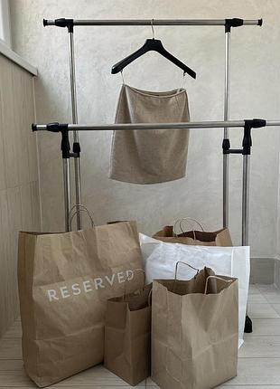 Трендова шерстяна спідниця з низькою посадкою італійського бренду blues club в кольорі світлий беж, розмір xs/s 42