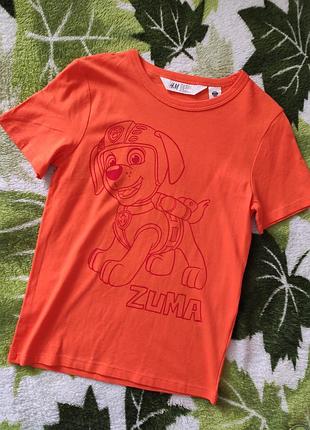 Дитяча футболка песик зума щенячий патруль р.6/8 112-128 h&m
