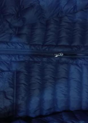 Пуховая курточка синего цвета5 фото