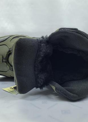 Комфортные зимние ботинки-кроссовки из нубука хаки bona 41-46р.6 фото