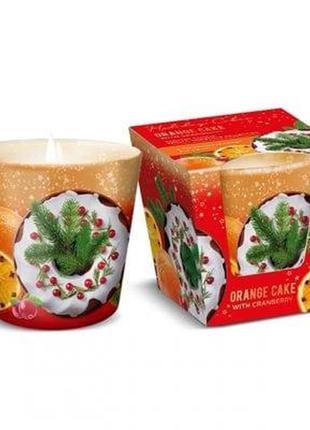 Свічка ароматична "holiday cakes" orange cake with cranberry 74766