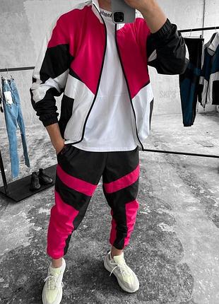 Оранжевый мужской демисезонный спортивный костюм