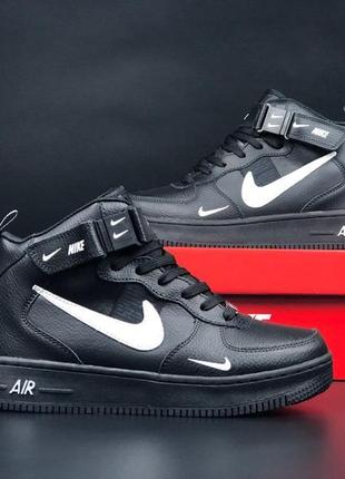 Женские кроссовки с мехом nike air force #найк