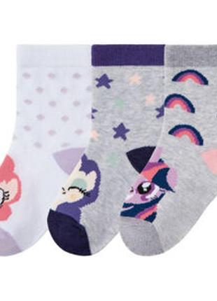 Шкарпетки котонові з поні набором 3в1, р.23-26