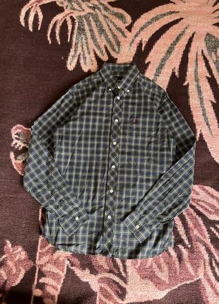 Fred perry flannel shirt рубашка мужская оригинал бы у