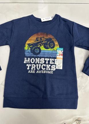 Свитшот, кофта, свитер monster trucks3 фото