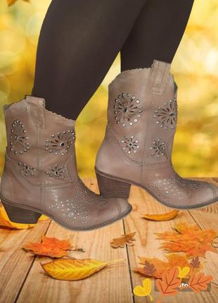 Шкіряні чоботи f+. p 37