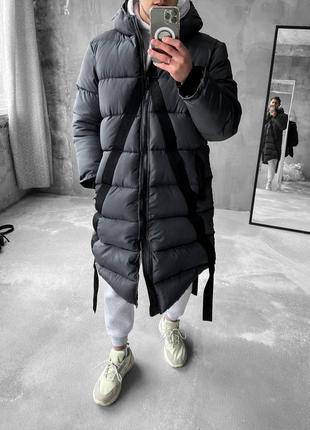 Белая мужская теплая зимняя куртка мужская3 фото