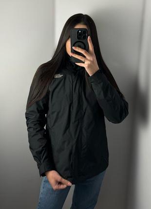 Чорна куртка the north face tnf з капюшоном вітровка ветровка туристична10 фото