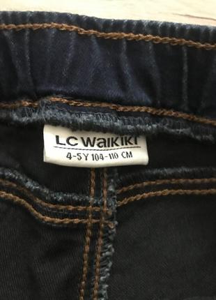 Новые турецкие джинсы lc waikiki для девочек на рост 104-110 см4 фото