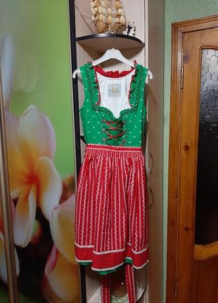 Баварское винтажное платье дырнь октоберфест1 фото