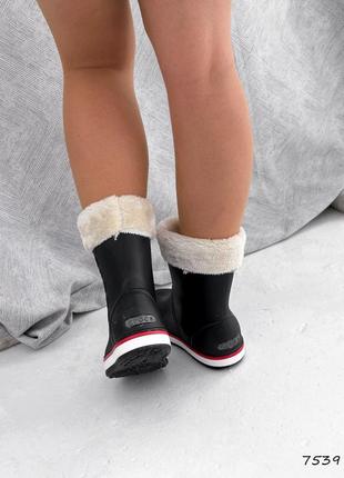 Чобітки зимові чорні жіночі