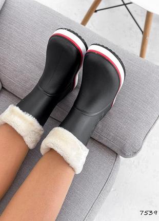 Чобітки зимові чорні жіночі